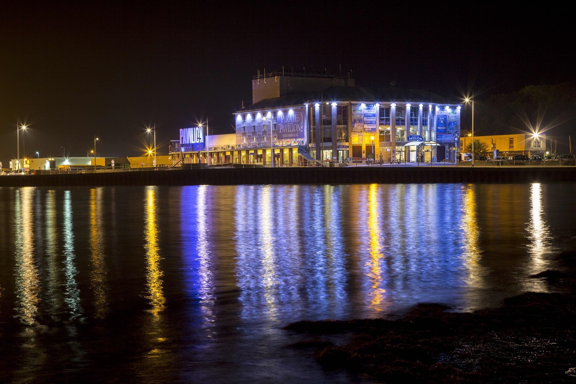 Weymouth Pavilion at night