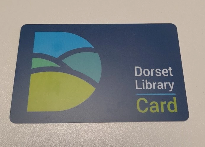 This is a picture of a Dorset Library card.
