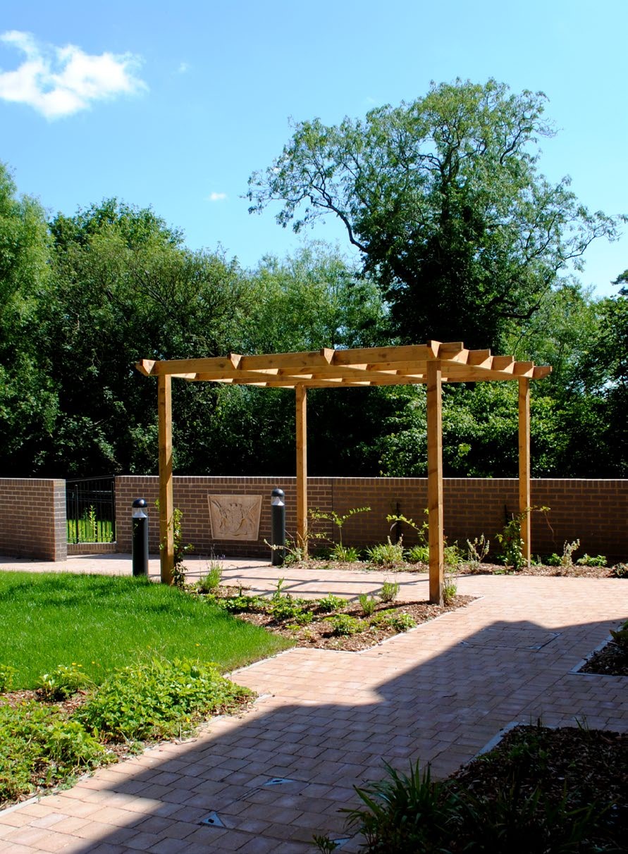 Pergola outside St Martin's House