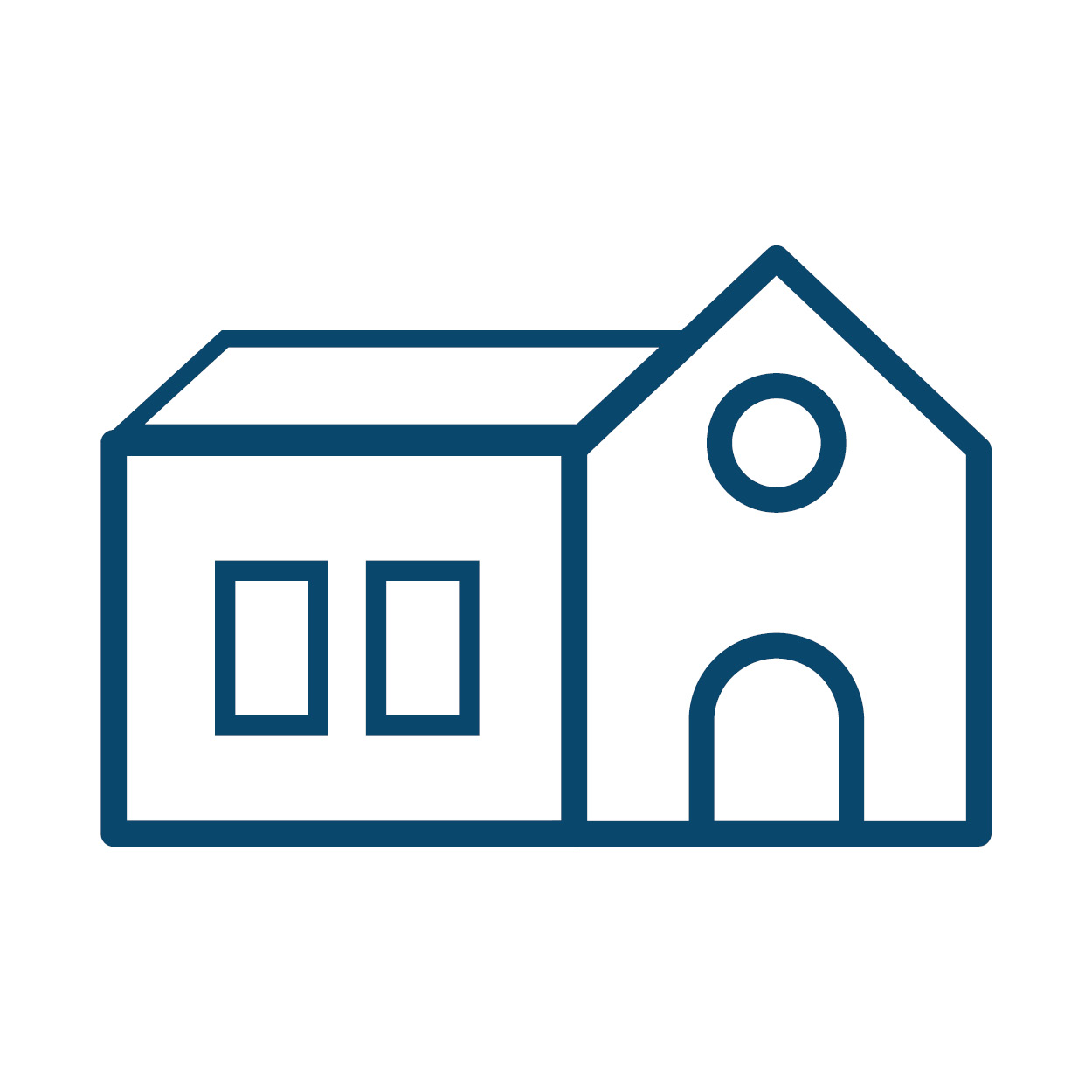 Graphic of a schoolhouse