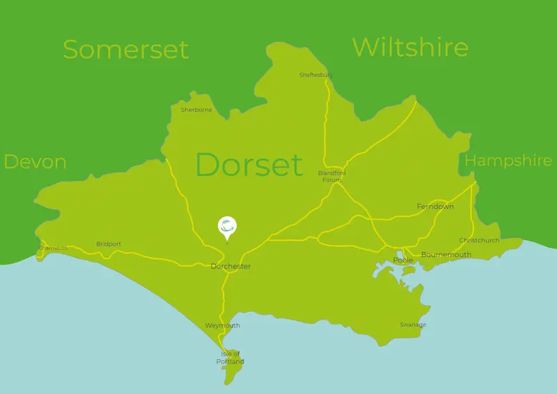 Cerne Abbas Village Hall map