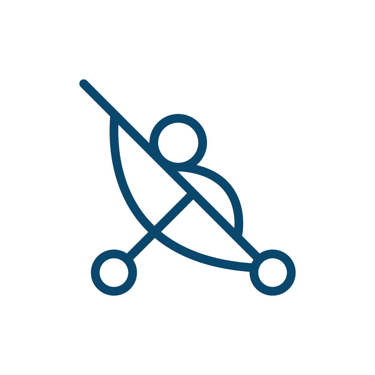 Graphic of a baby in a pushchair