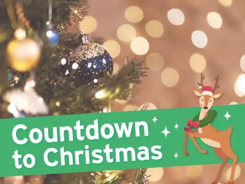 Poster for Countdown to Christmas event.