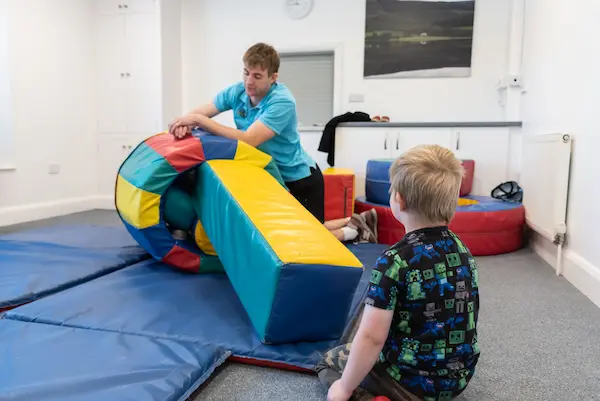 Image of a sensory session taking place