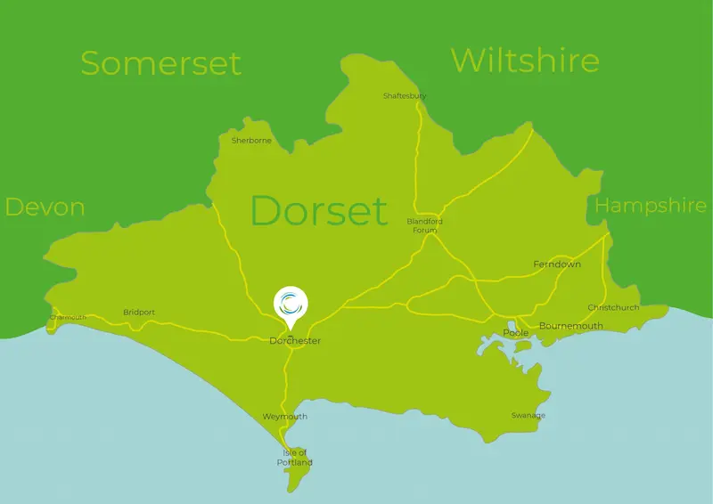 Dorset History Centre map