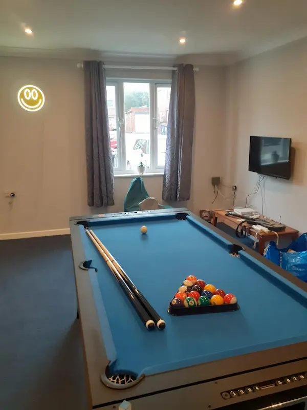 Dorset care leavers hub pool table