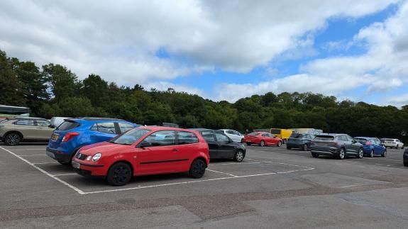 Charmouth Road car park in Lyme Regis